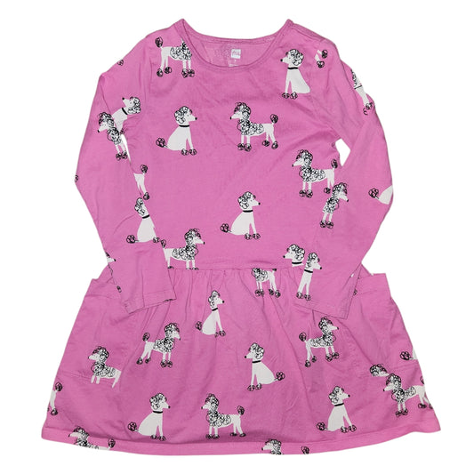 Tea Collection (A) Pink print Youth Size 7 Girl's Basic dress