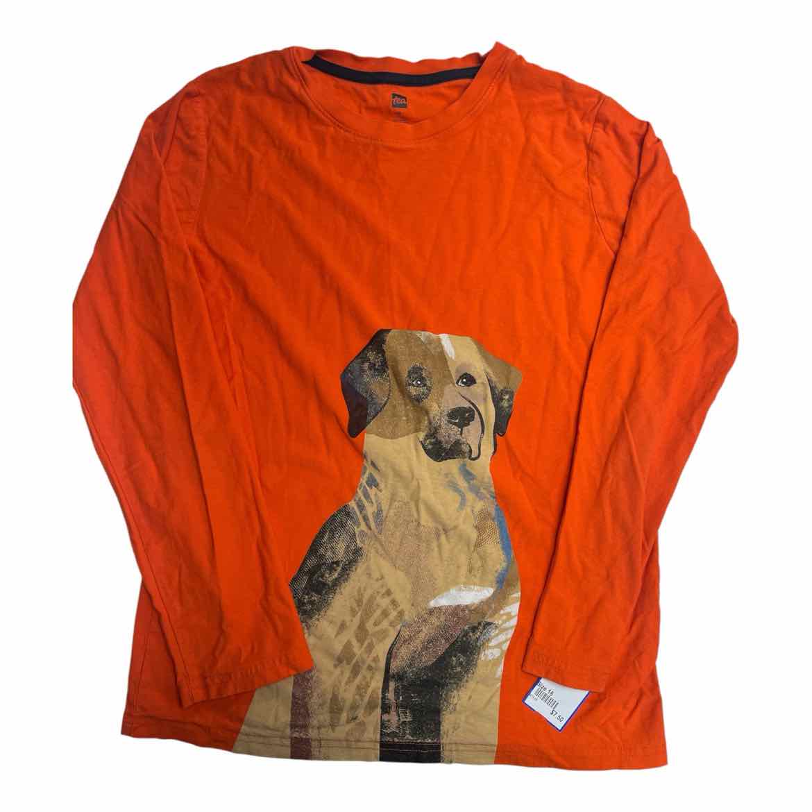 Tea Collection (A) Orange Youth Size 16 Boy's LSTopBasic