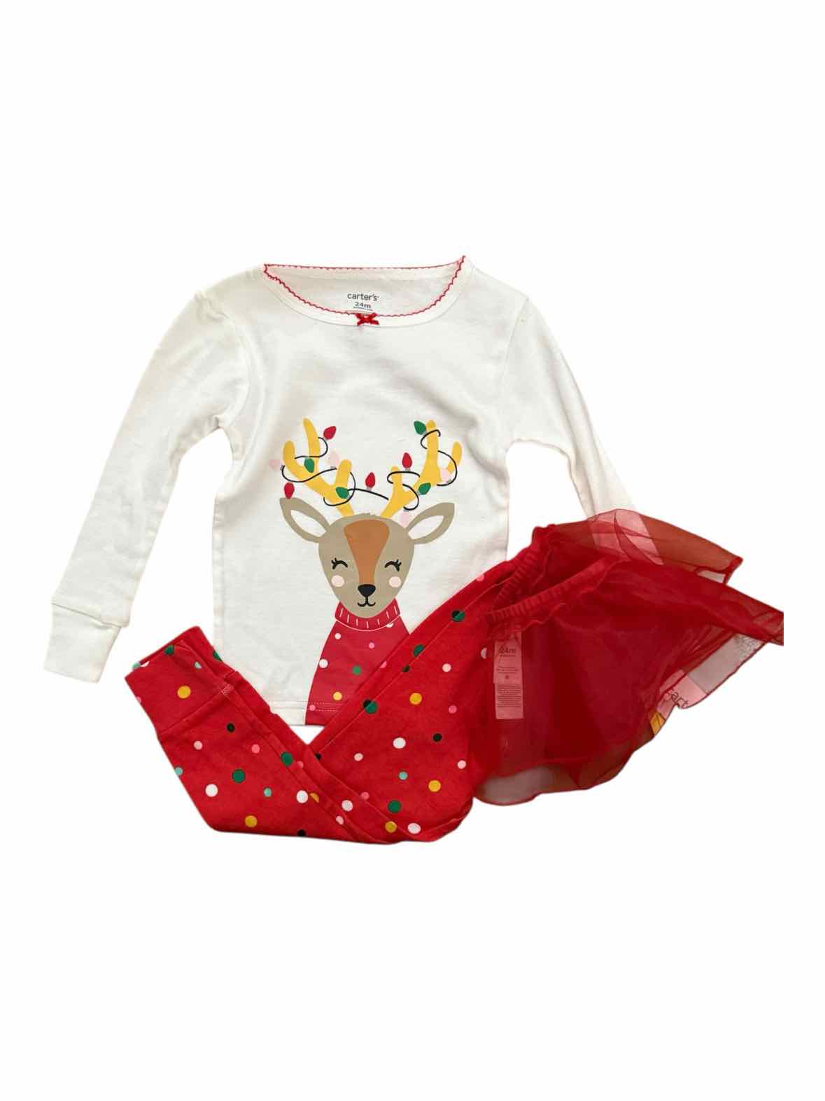 Carters (C) White Infant Size 24 MO 2PC Casual