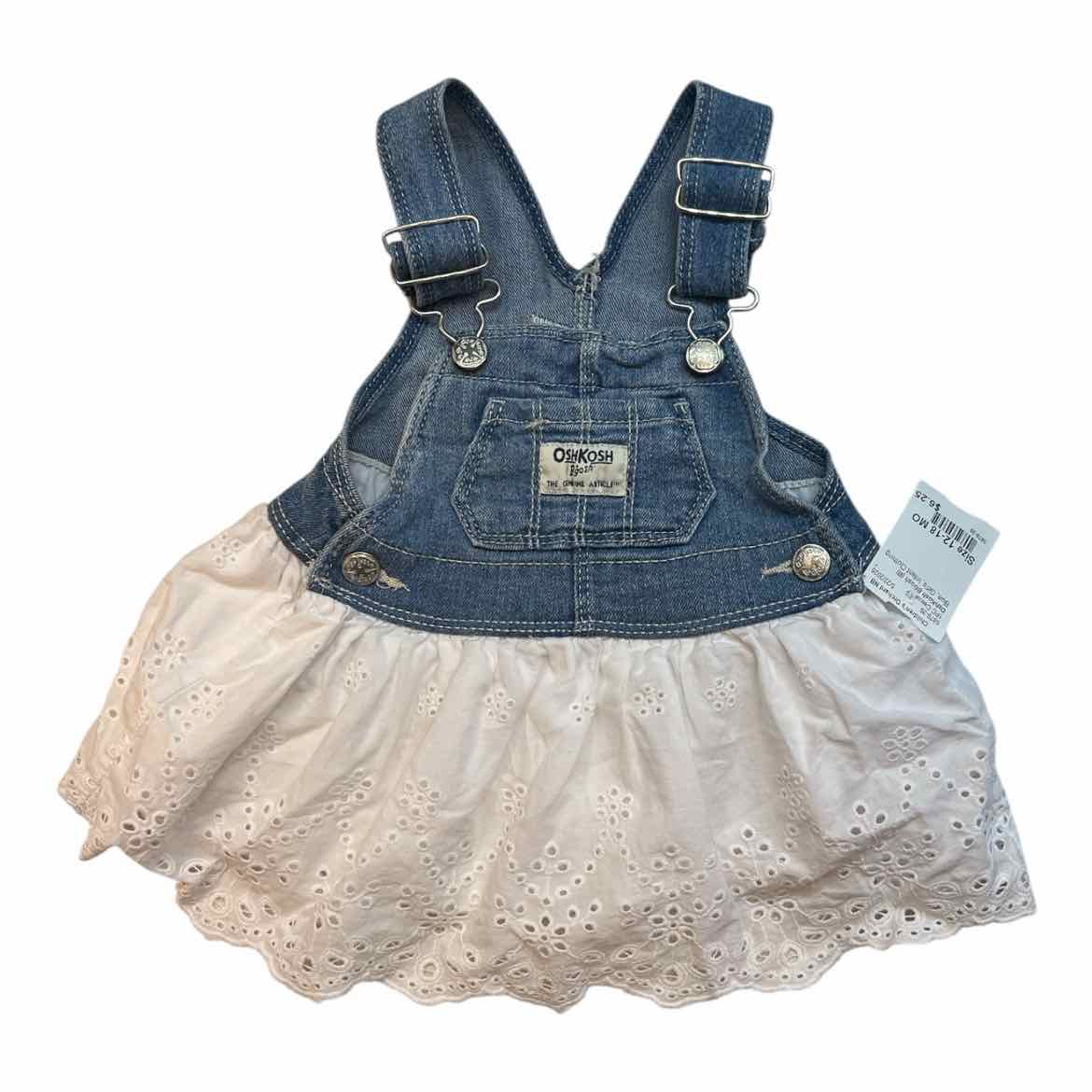 OshKosh BGosh (B) Blue Infant Size 12-18 MO Girl's 1PC Casual