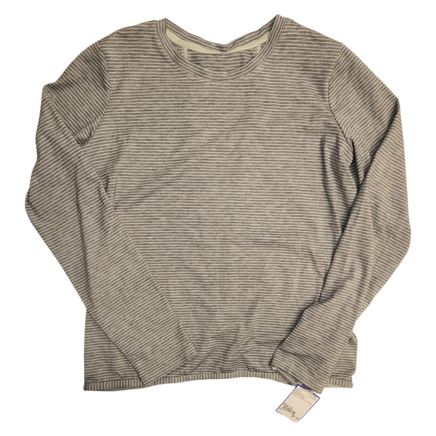 Athleta Girl (B) Stripe Youth Size 12 Girl's AthleticTopLS