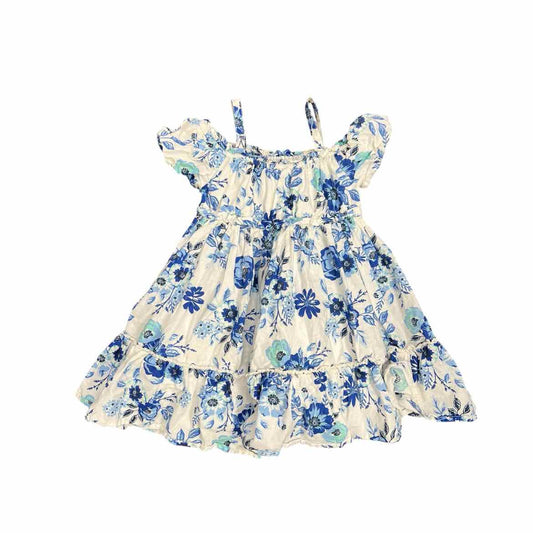 Haute Hippie White Print Toddler Size 4T Girl's CasualDress