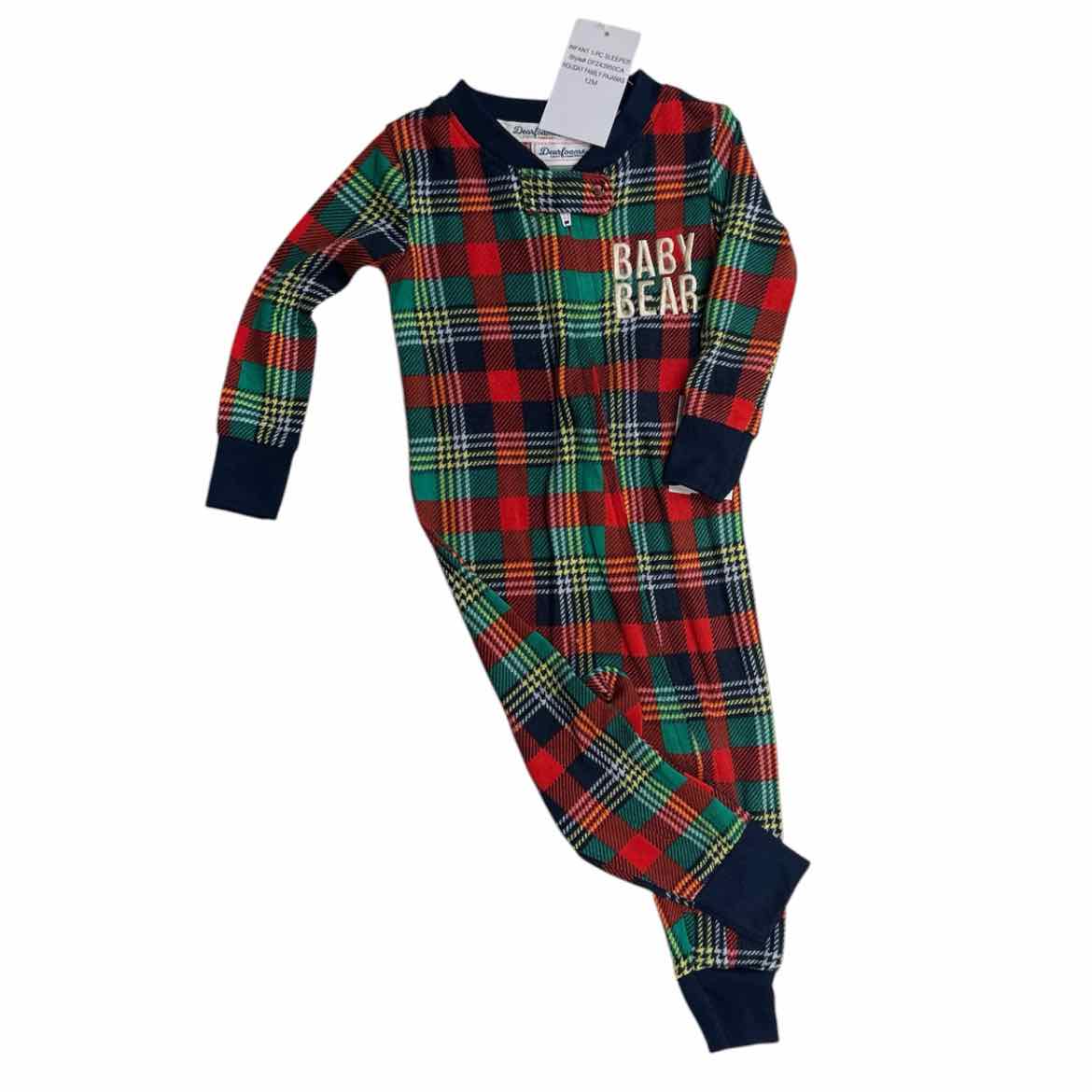 Dearforms (C) Plaid Infant Size 12 MO Boy's 1PCSleepwear