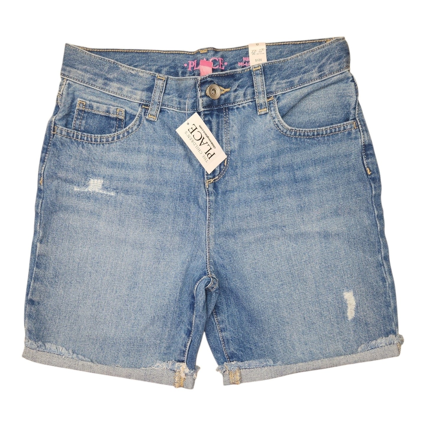Children's Place (D) Blue Youth Size 12 Girl's ShortDenim