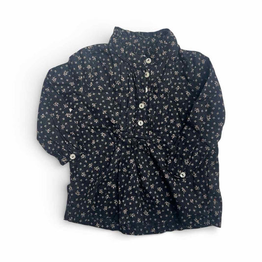 Ralph Lauren (A) Black Print Infant Size 6 MO Girl's LSTop