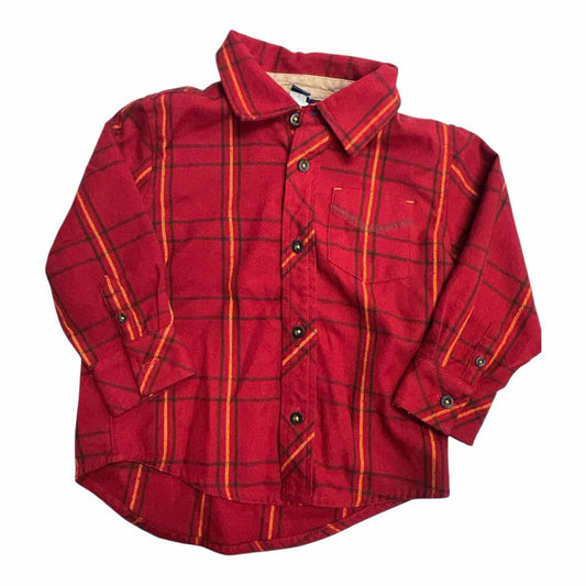 Gap (B) Red Toddler Size 3 Boy's ButtondownLS