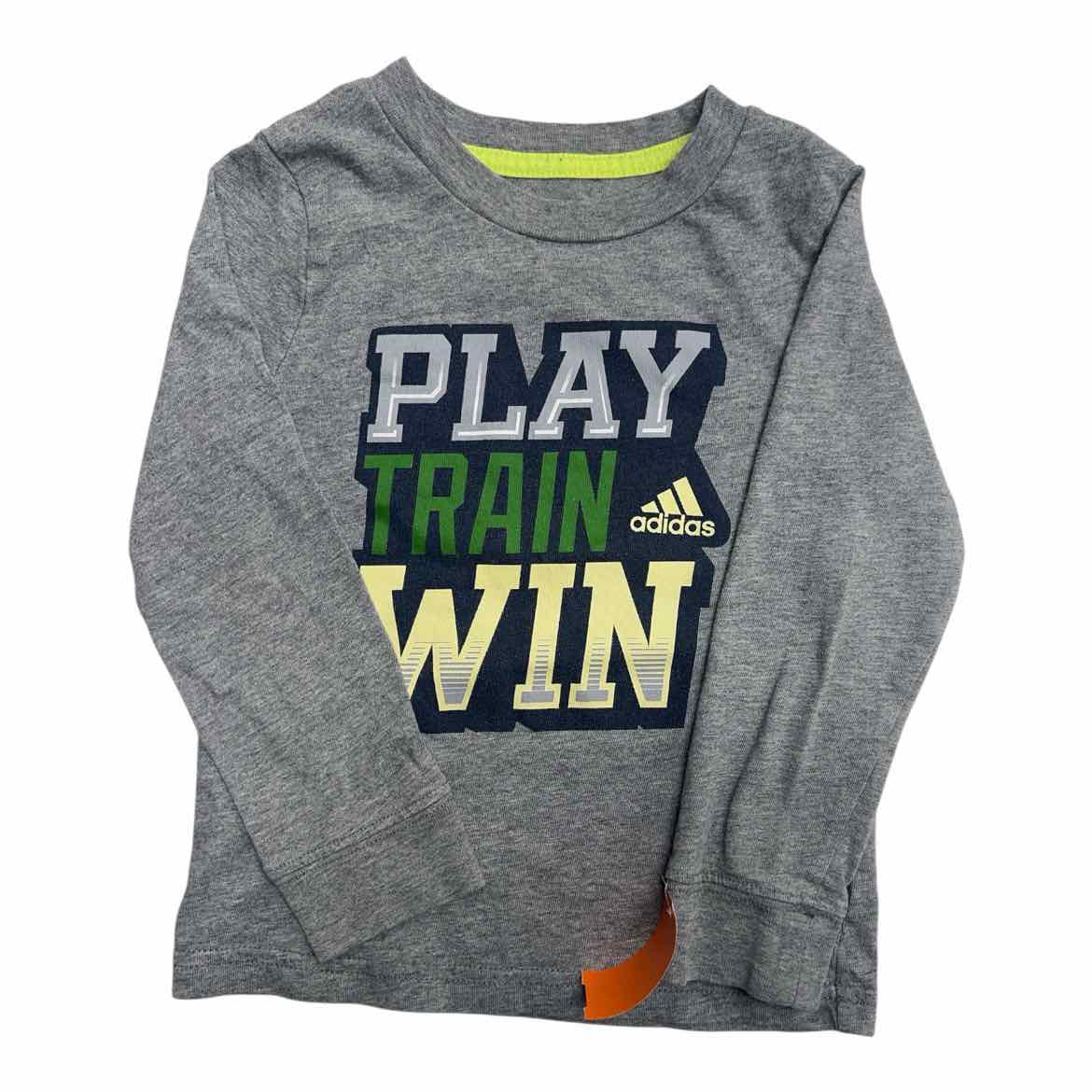 Adidas (B) Grey Toddler Size 2T Boy's LSTopBasic