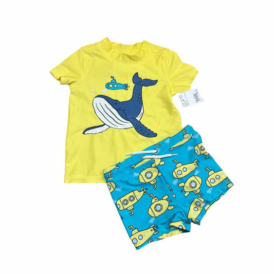 Carters (C) Yellow Infant Size 24 MO Boy's 2PCSwimwear