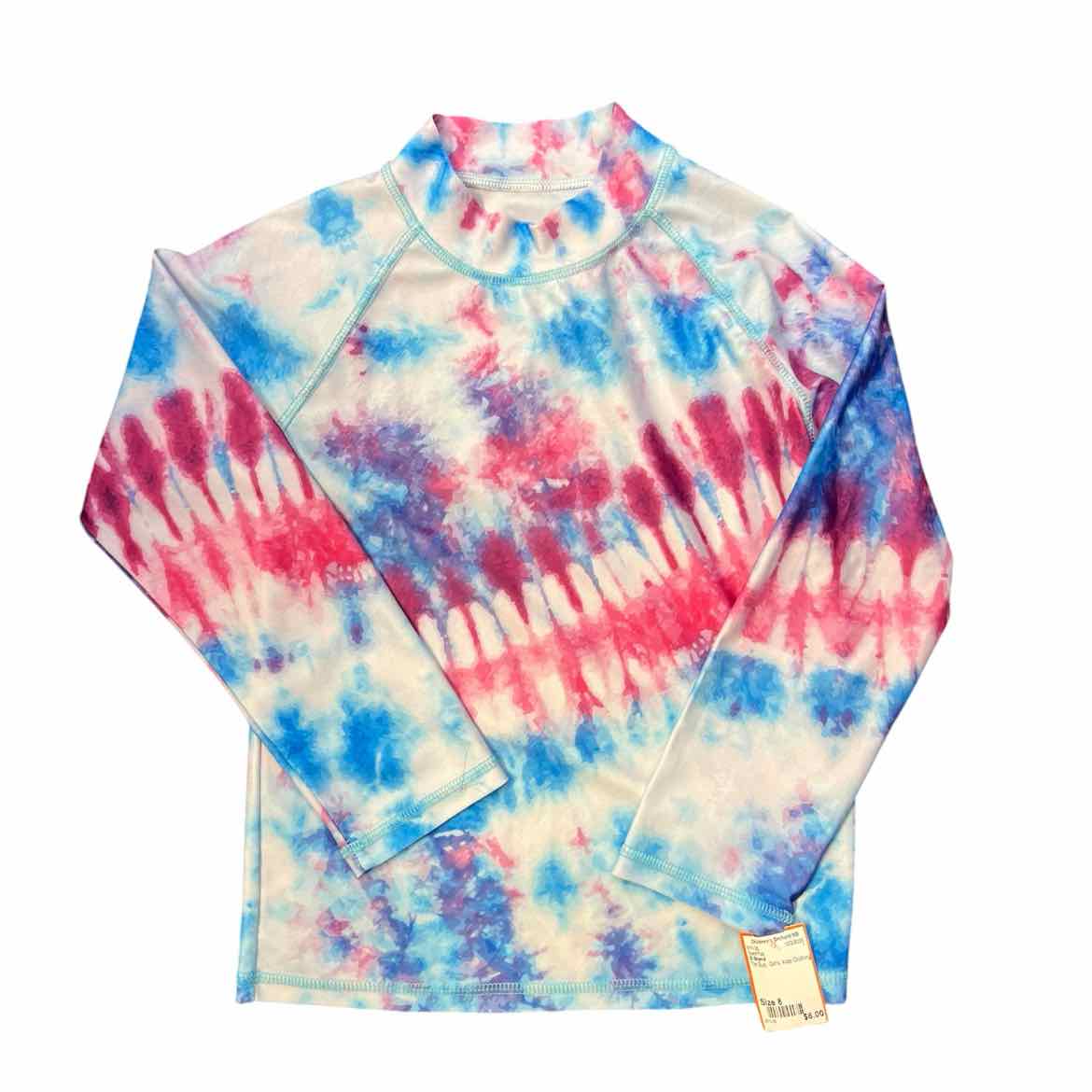 D Brand Tie Dye Youth Size 8 Girl's SwimTop