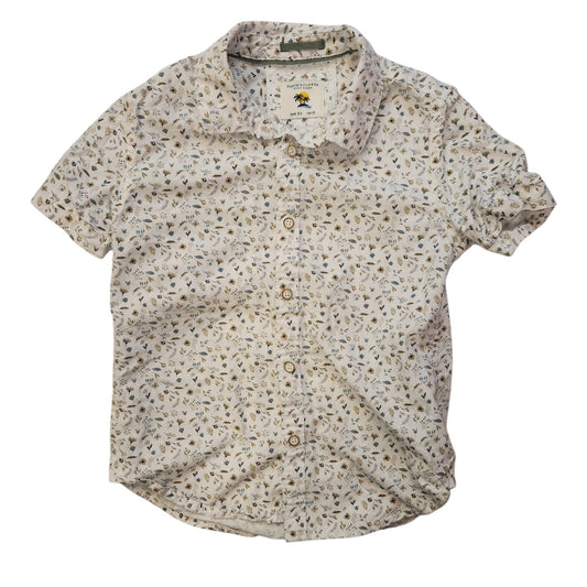 Denim & Flower (B) White Toddler Size 5-6 Boy's ButtondownSS