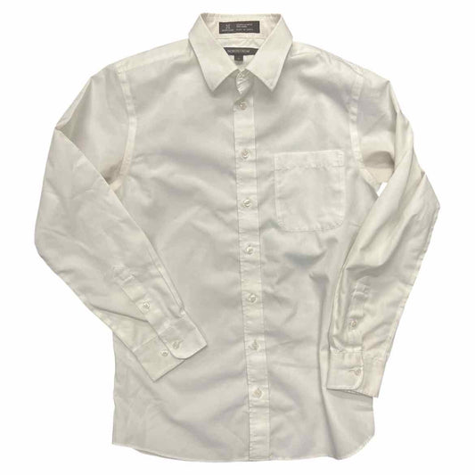 Nordstrom (B) White Youth Size 14-16 Boy's DressShirt