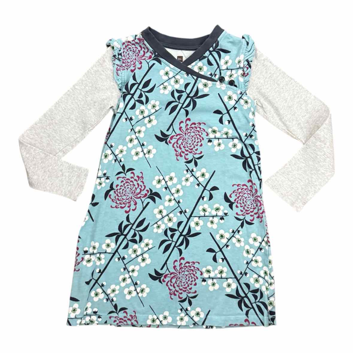 Tea Collection (A) Blue Youth Size 6 LSTop