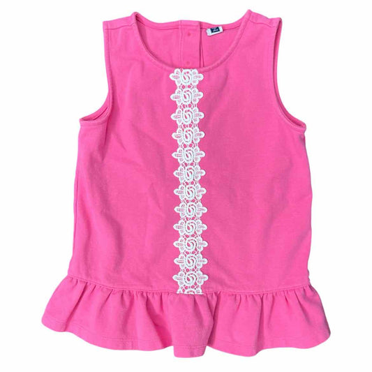 Janie and Jack (A) Pink Youth Size 8 Girl's TankTop