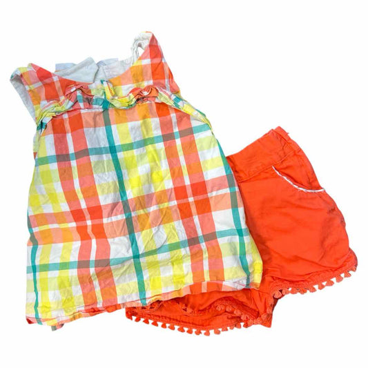 Janie and Jack (A) Coral Toddler Size 5 Girl's 2PCCasual