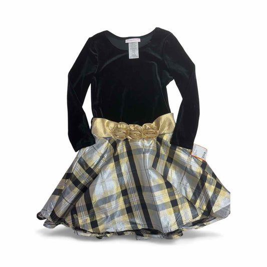 Bonnie Jean (B) Gold Youth Size 7 PartyDress
