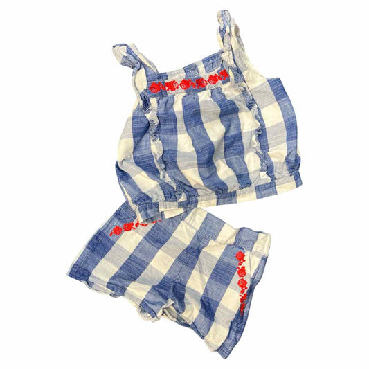 Janie and Jack (A) Blue Toddler Size 5 Girl's 2PCCasual