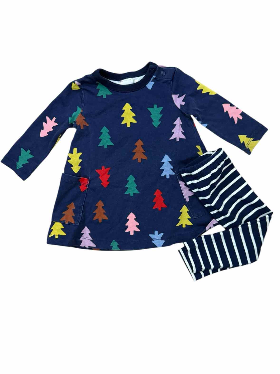 Hanna Andersson (A) Navy Infant Size 6-12 MO 2PC Casual