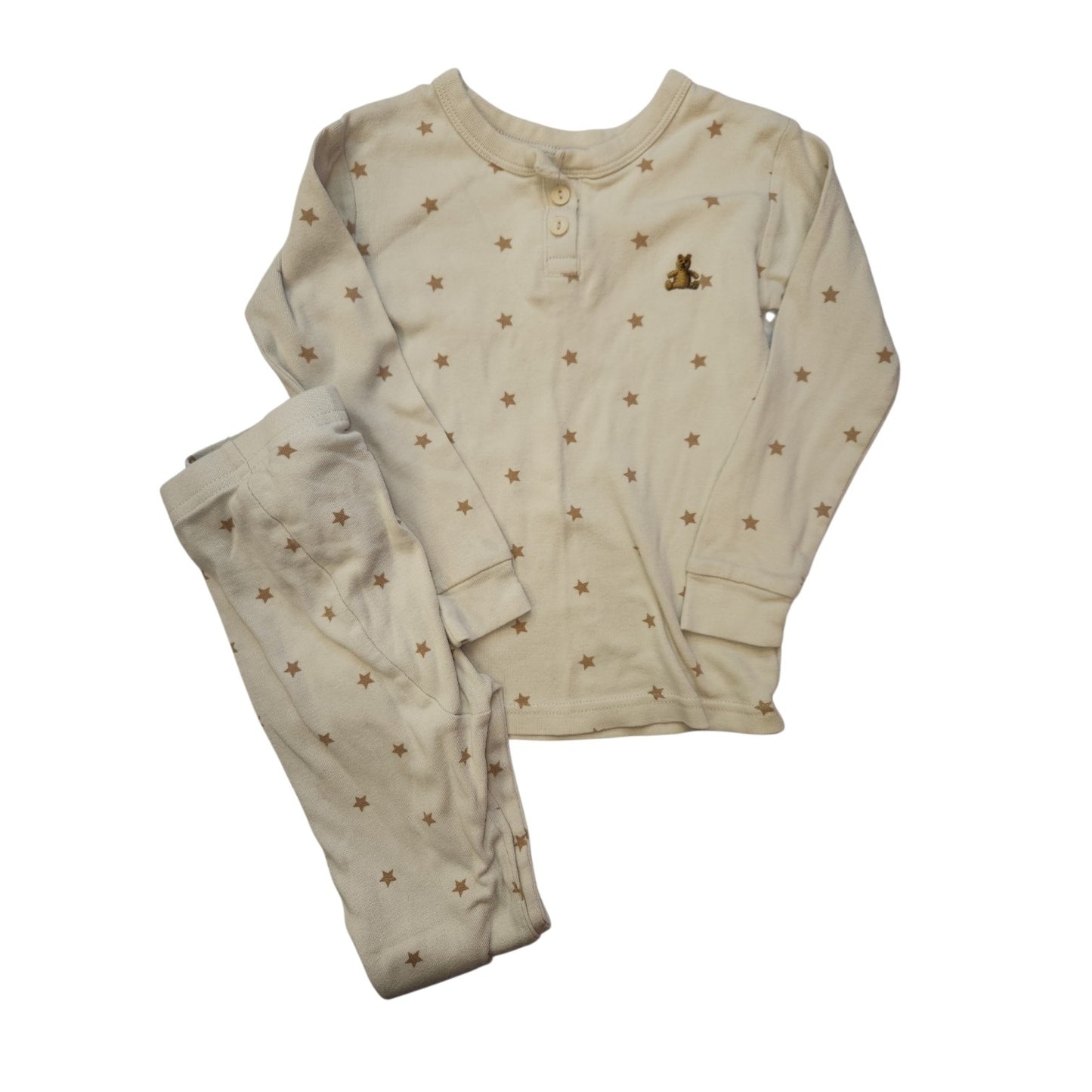 Gap (B) Cream Toddler Size 4 Neutral 2PCSleepwear