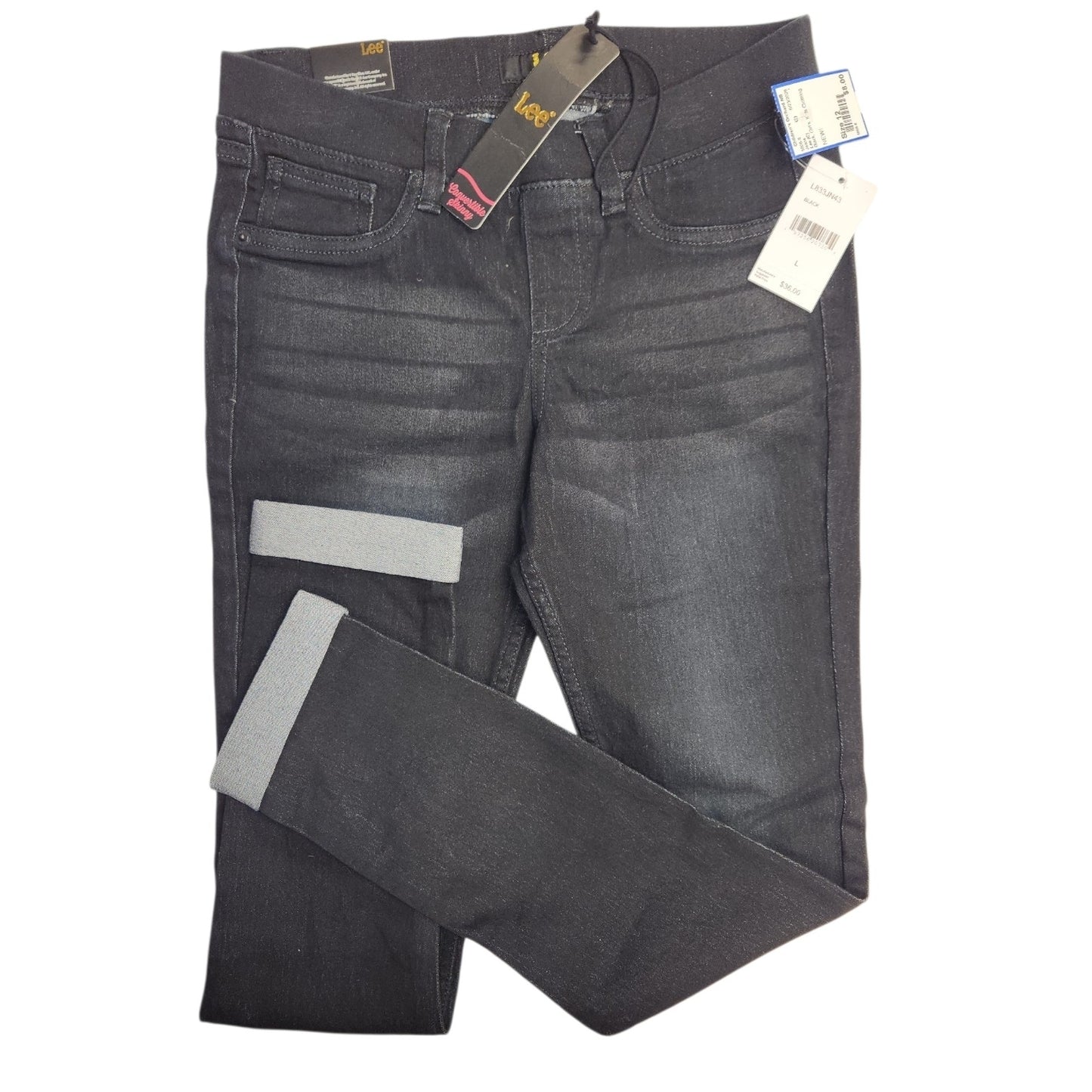 Lee (C) Black Youth Size 12 Girl's Jeans