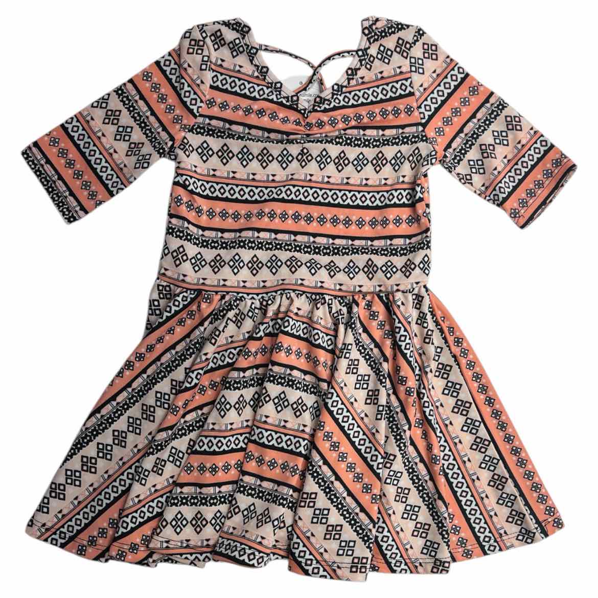 Dot Dot Smile (C) Pink print Toddler Size 2-3 Girl's Basic dress