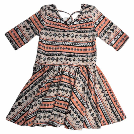 Dot Dot Smile (C) Pink print Toddler Size 2-3 Girl's Basic dress