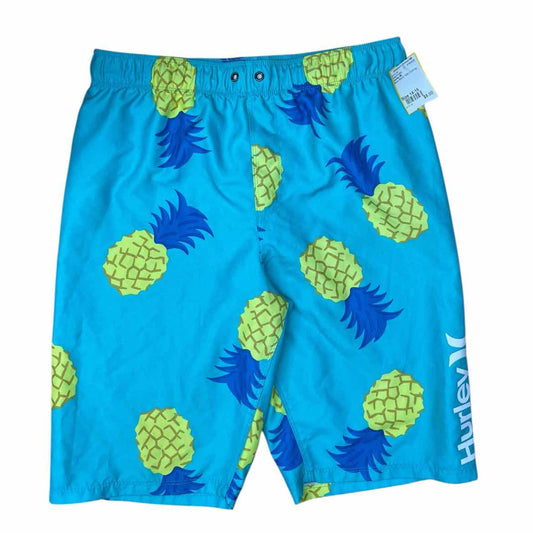Hurley (B) Blue Youth Size 14-16 Boy's SwimTrunks