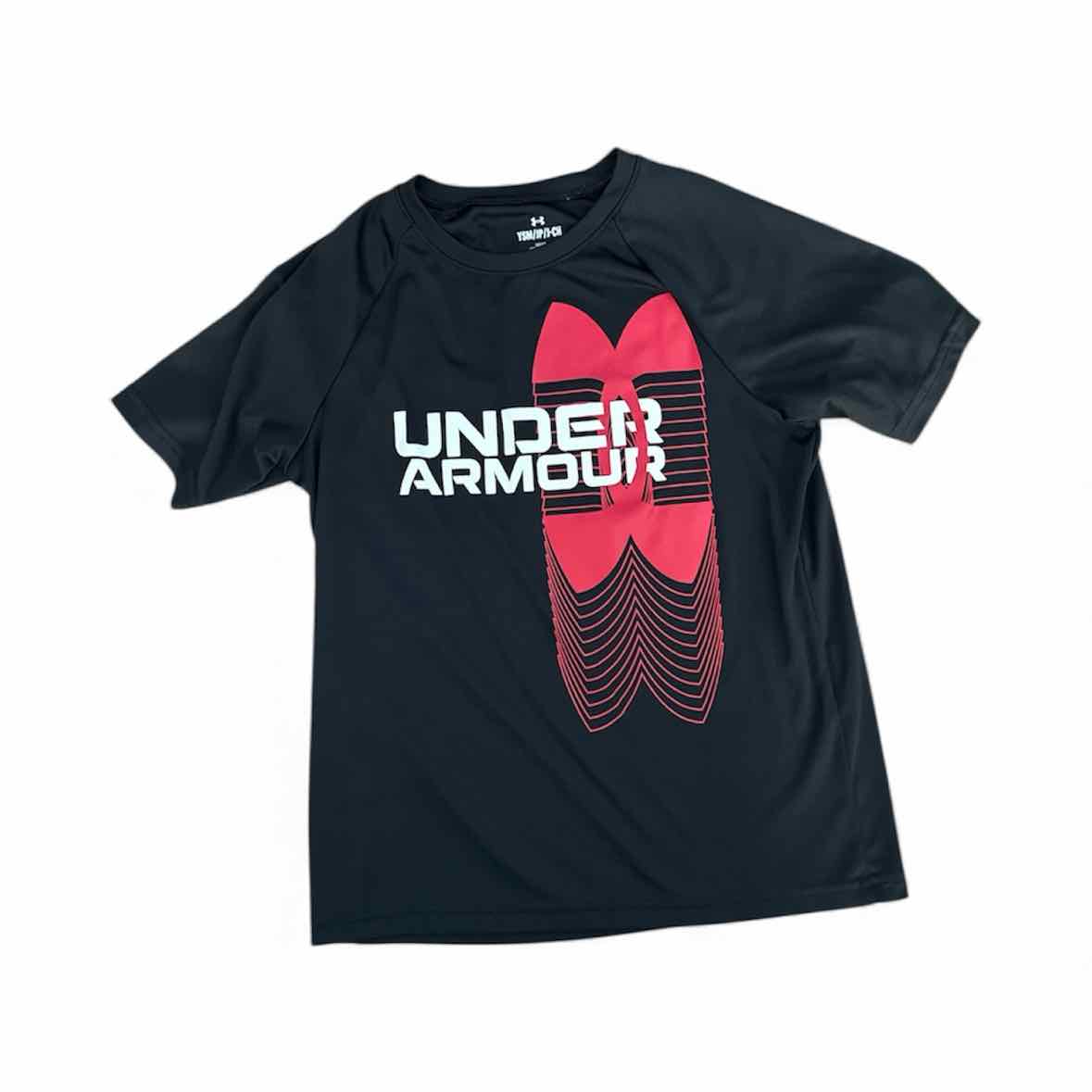 Under Armour (B) Black Youth Size 7-8 AthleticTopSS