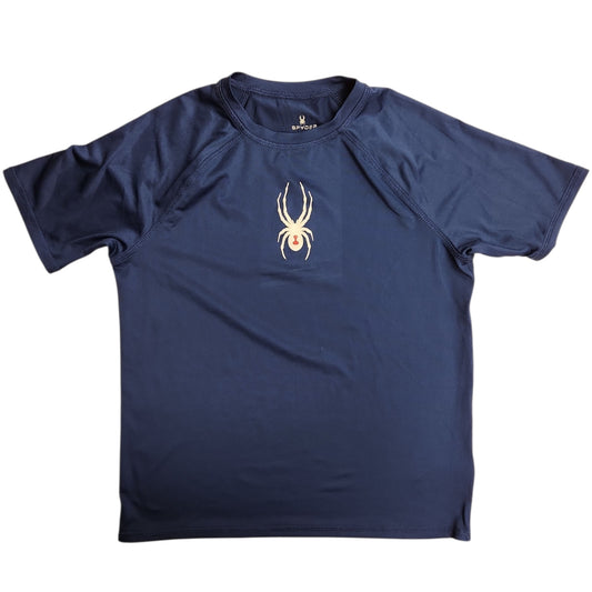 Spyder (A) Blue Youth Size 10-12 Boy's AthleticTopSS