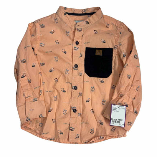 C Brand Orange Infant Size 18-24 MO ButtondownLS